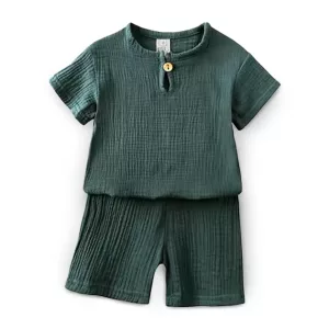 t-paita ja shortsit -setti, puuvillashortsit, puuvillainen t-paita