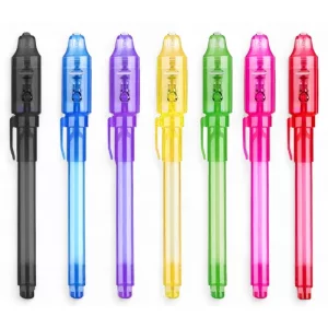 invisible ink pen, invisible ink pen with light