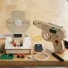 target shooting kit, wooden assemble toy
