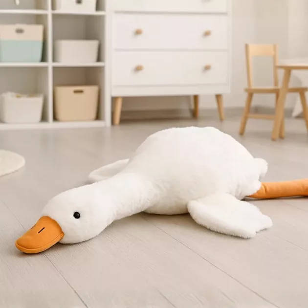 giant goose plush, giant goose stuffed animal, large goose stuffed animal