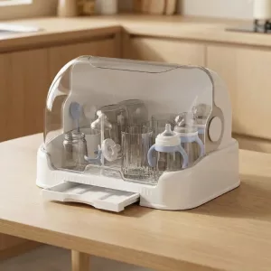 Vauvan pullon säilytysrasia & kuivausteline