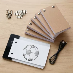 LED-valoinen piirtopöytä ja jäljitysalusta flipbookeilla