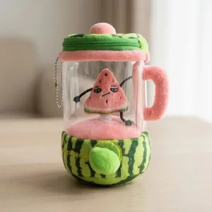 Suloinen kiristysnyörillinen mehupehmolelu lapsille